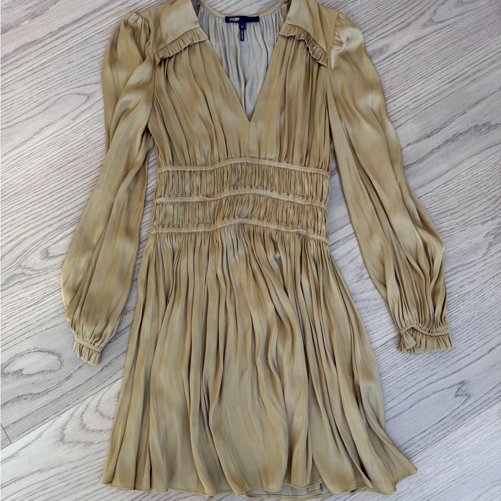 Maje gold dress